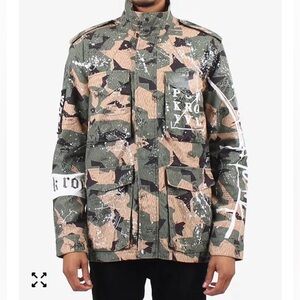 Punk Royal camo graffiti jacket X-large men’s NWOT